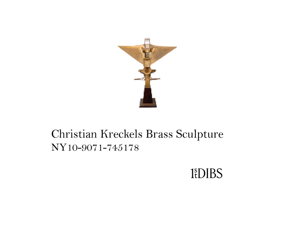CHRISTIAN KRECKELS BRASS SCULPTURE