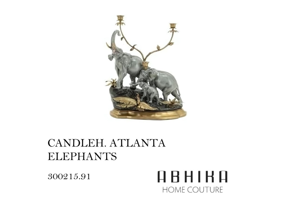 CANDLEH ATLANTA ELEPHANTS - GRY