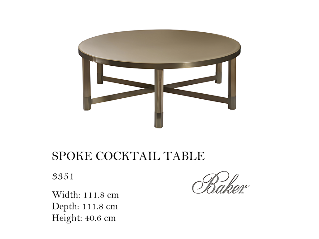 SPOKE COCKTAIL TABLE