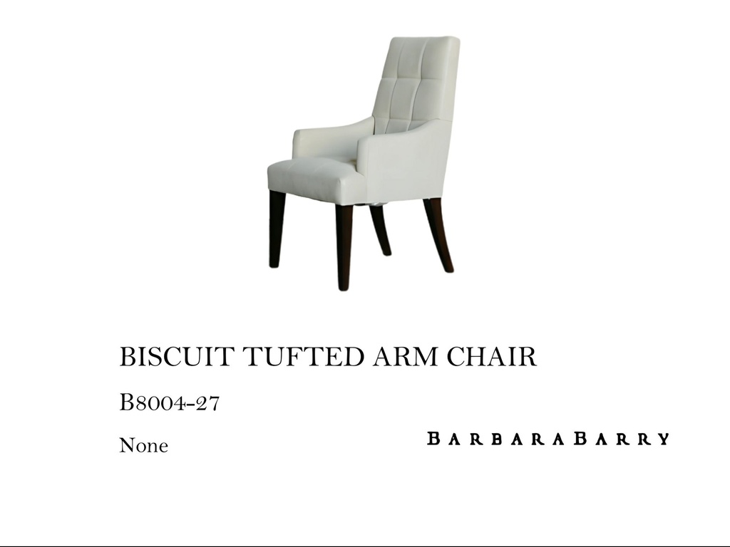 BISCUIT TUFFTED ARM CHAIR
