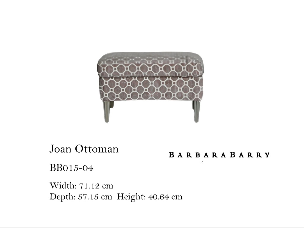 JOAN ARM CHAIR OTTOMAN