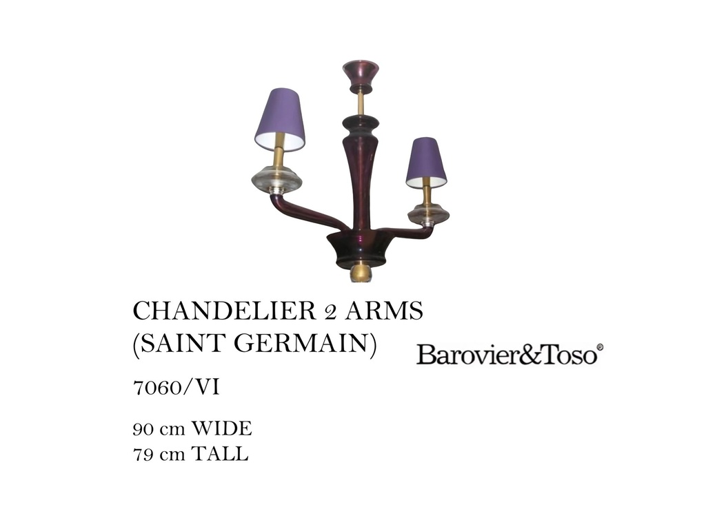 CHANDELIER 2 ARMS (SAINT GERMAINI)