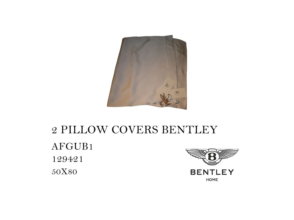 2 PILLOW COVERS BENTLEY