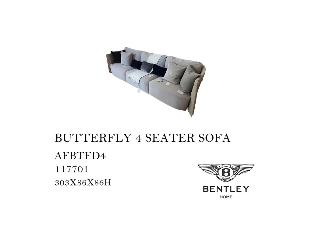 BUTTERFLY 4 SEATER SOFA