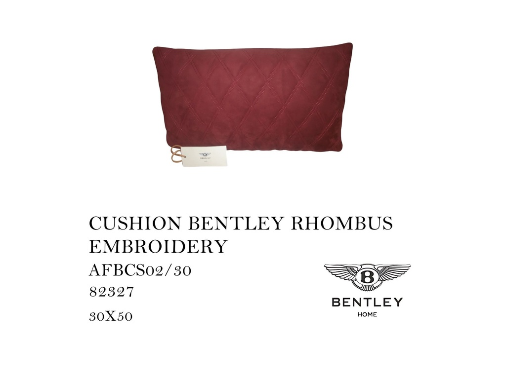 CUSHION BENTLEY RHOMBUS EMBROIDERY