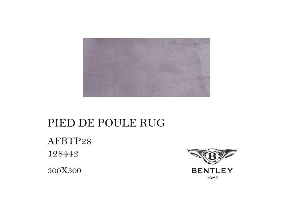 PIED DE POULE RUG