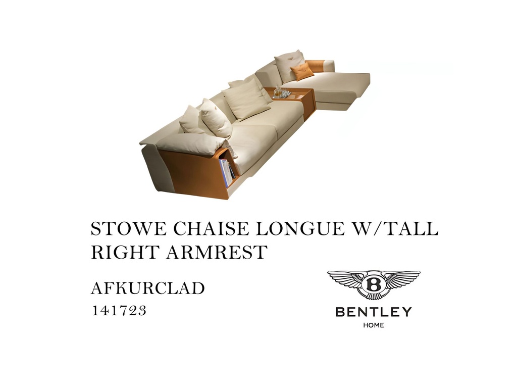 STOWE CHAISE LONGUE W/TALL RIGHT ARMREST