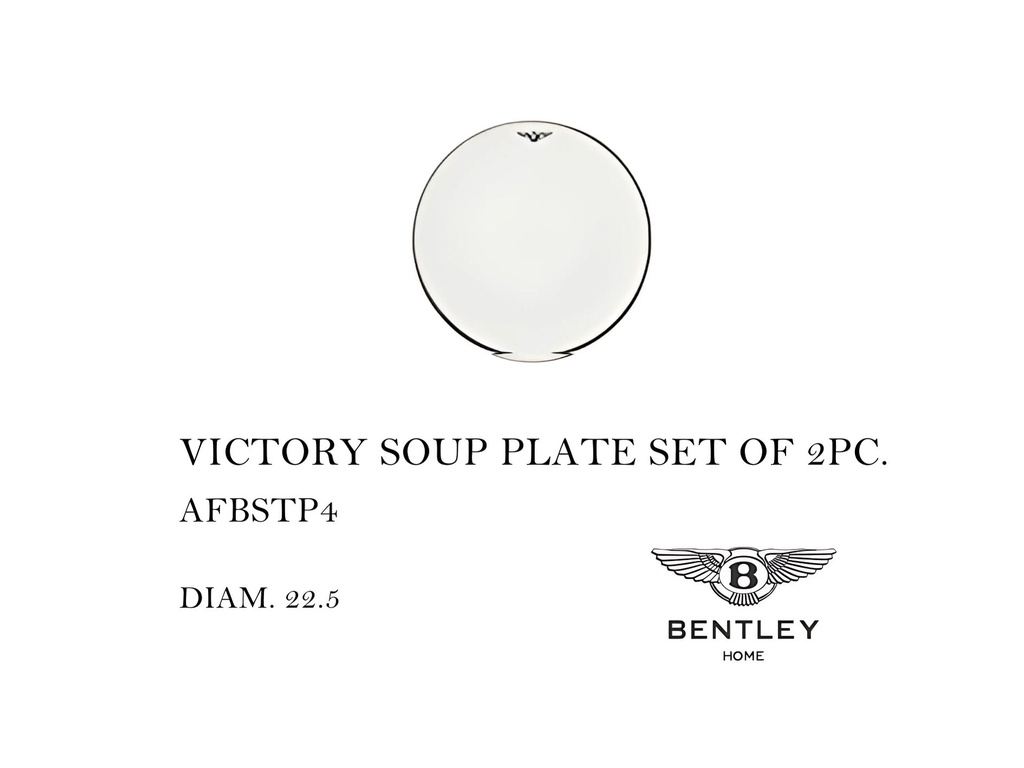 VICTORY SOUP PLATE SET OF 2PC.