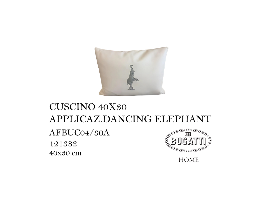 CUSCINO 40X30 APPLICAZ.DANCING ELEPHANT