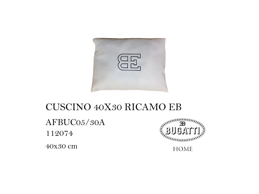 CUSCINO 40X30 RICAMO EB