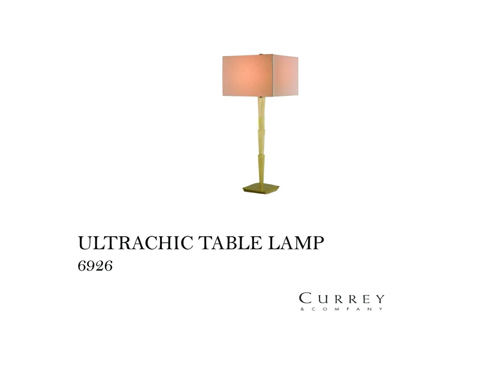ULTRACHIC TABLE LAMP