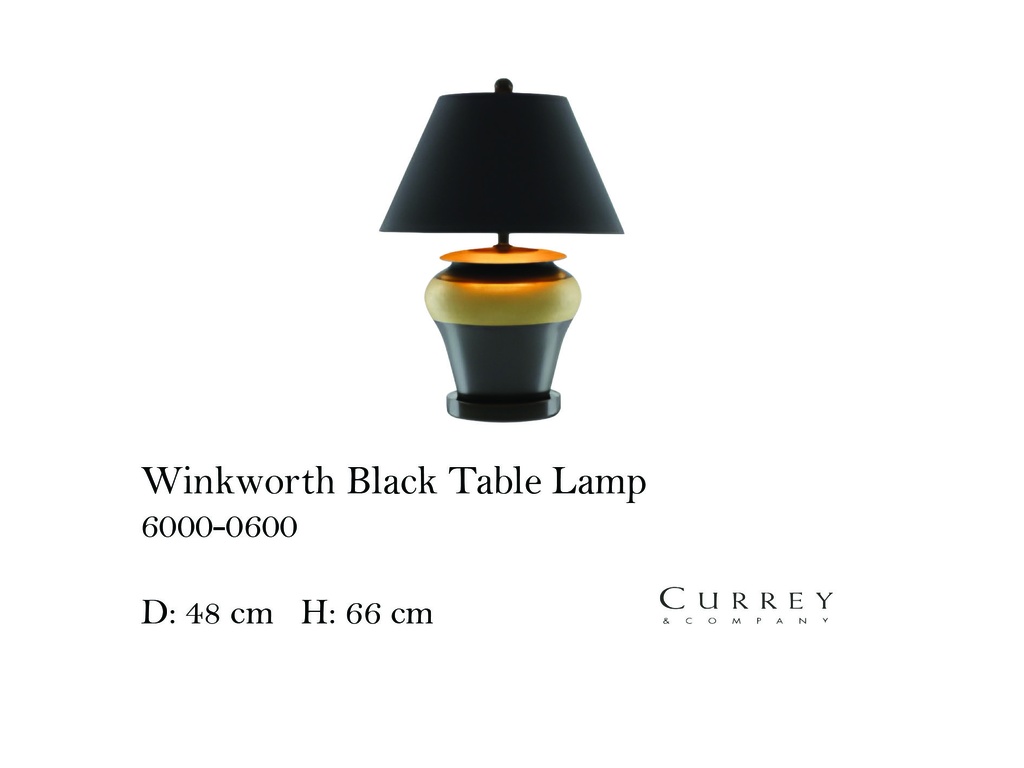 Winkworth Black Table Lamp