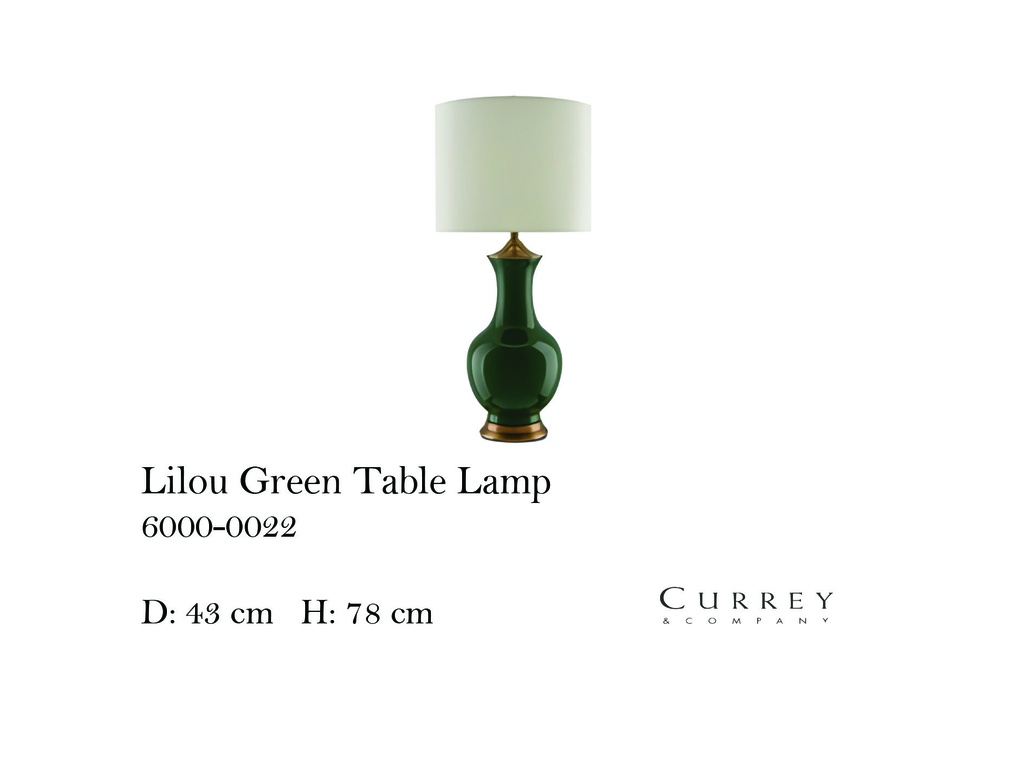 Lilou Green Table Lamp