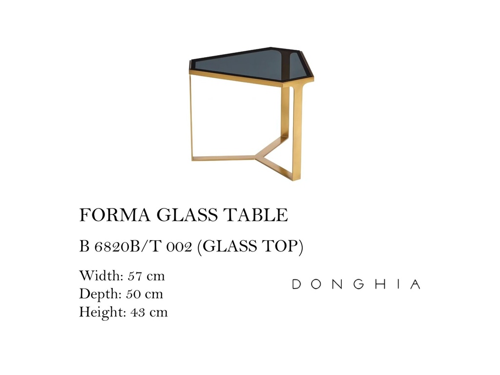 FORMA GLASS TABLE