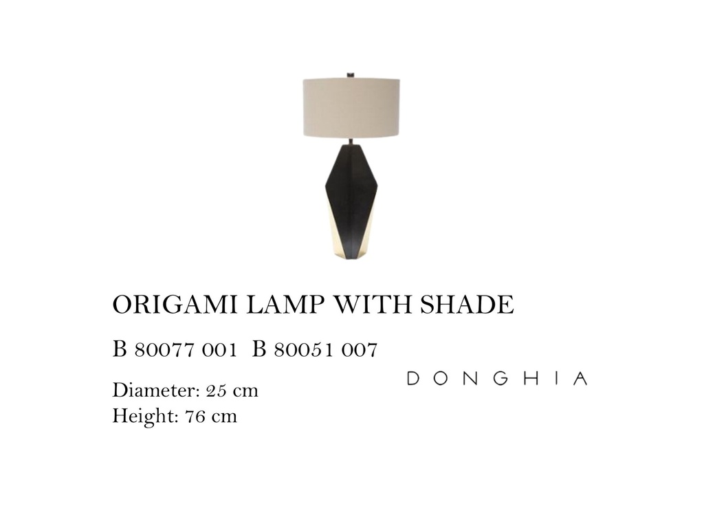ORIGAMI LAMP WITH SHADE