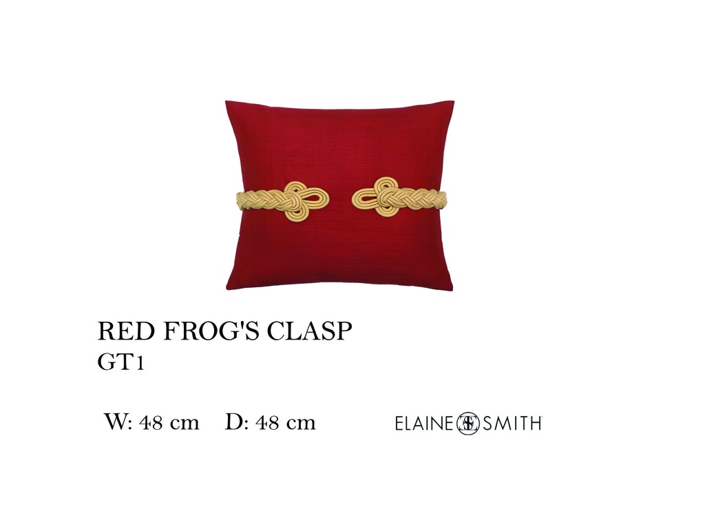 RED FROGS CLASP 19" X 19"