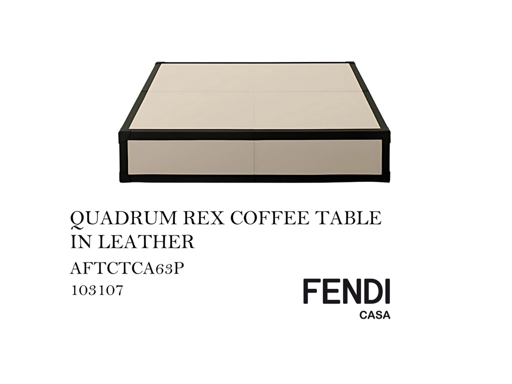 QUADRUM REX COFFEE TABLE IN LEATHER