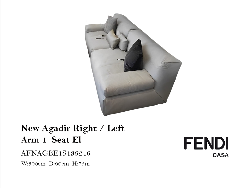 NEW AGADIR LEFT ARM 1 SEAT EL.