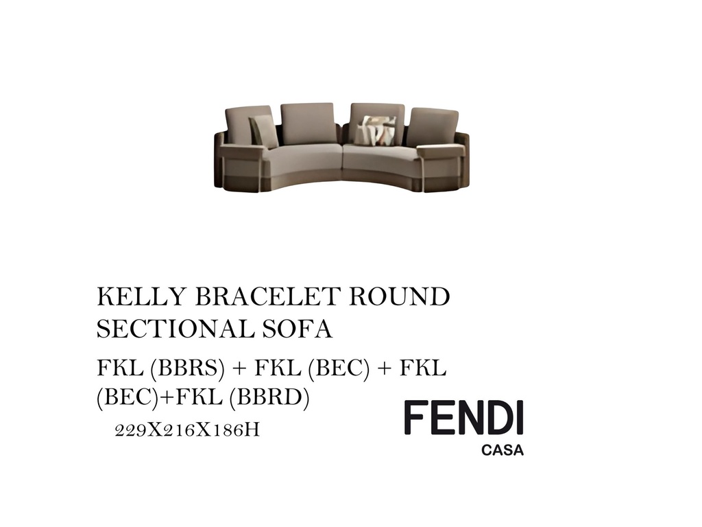 KELLY BRACELET ROUND SECTIONAL SOFA