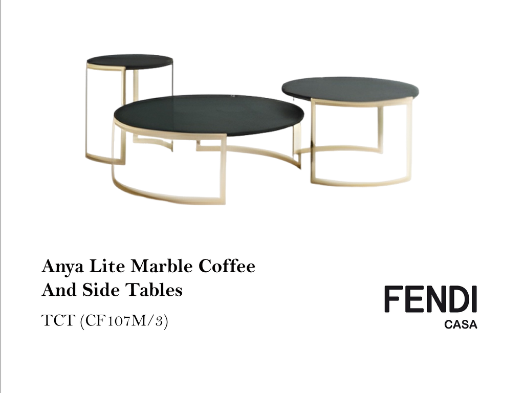ANYA LITE MARBLE COFFEE AND SIDE TABLES