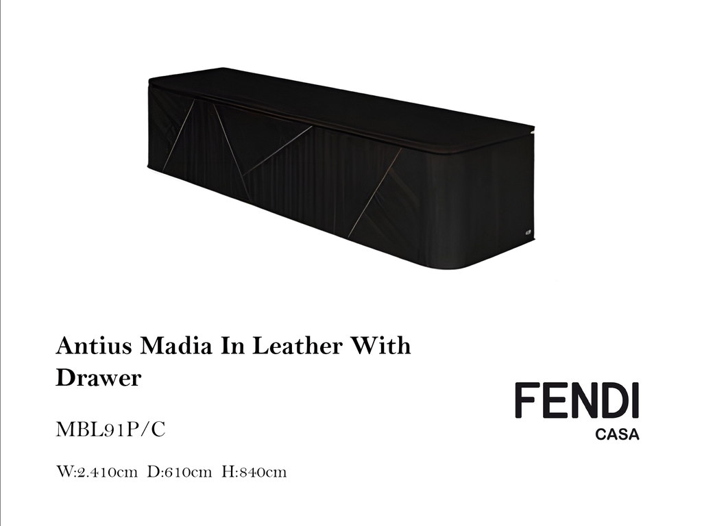 ANTIUS MADIA IN LEATHER WITH DRAWER