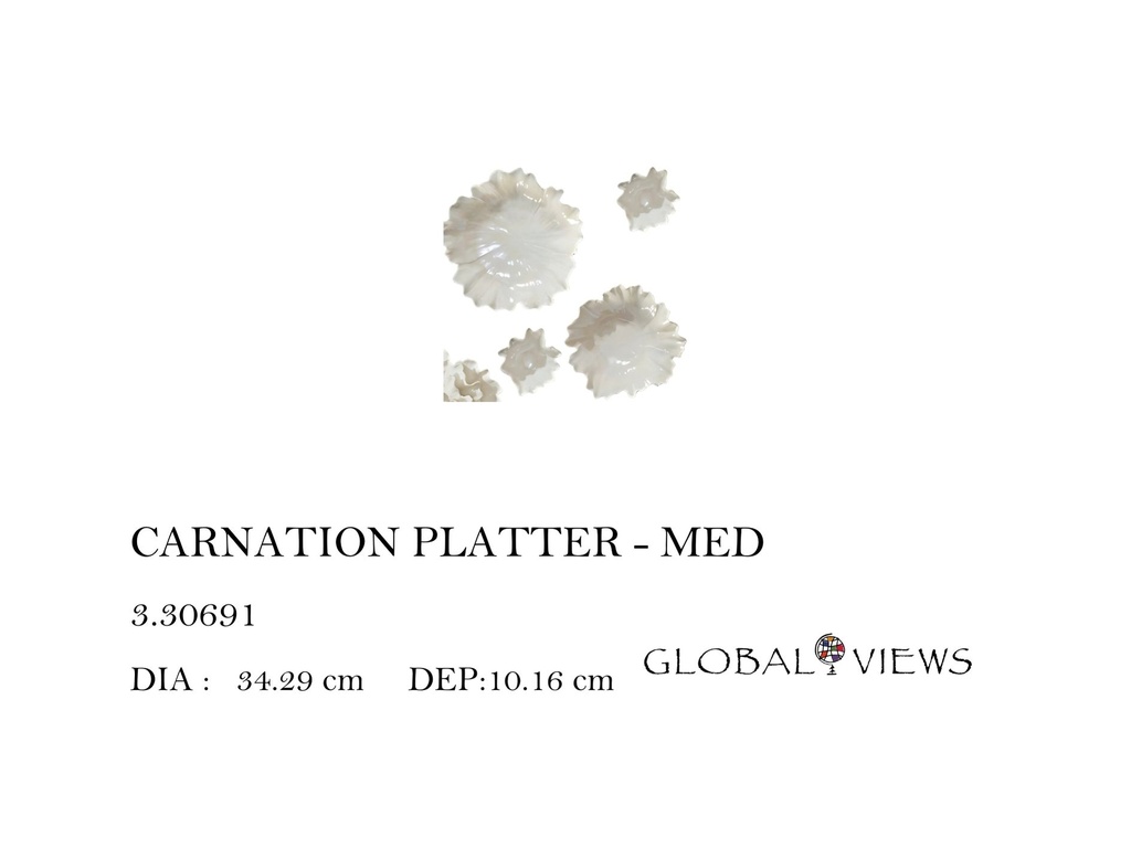 CARNATION PLATTER MED