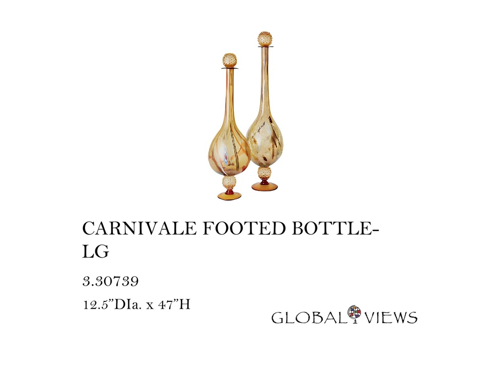 CARNIVALE FOOTED BOTTLE-LG