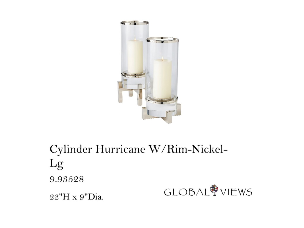 Cylinder Hurricane W/Rim-Nickel-Lg