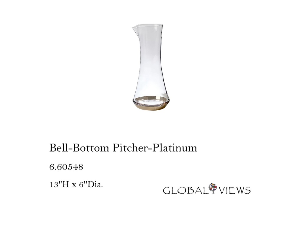 Bell-Bottom Pitcher-Platinum