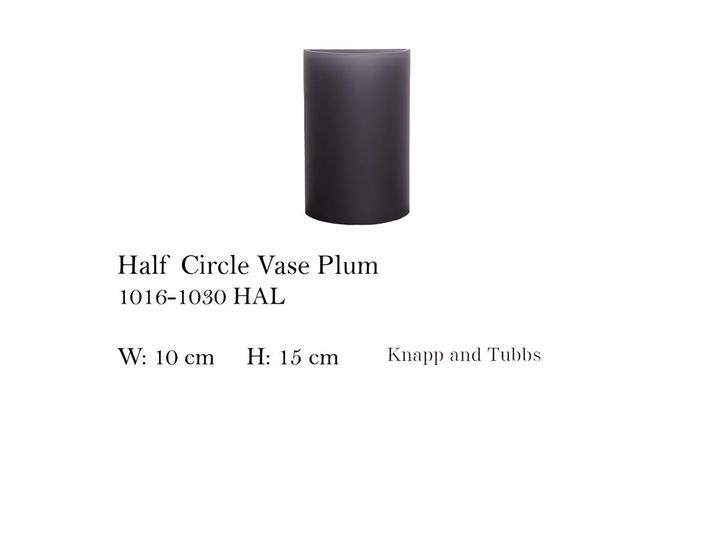 HALF CIRCLE VASE PLUM
