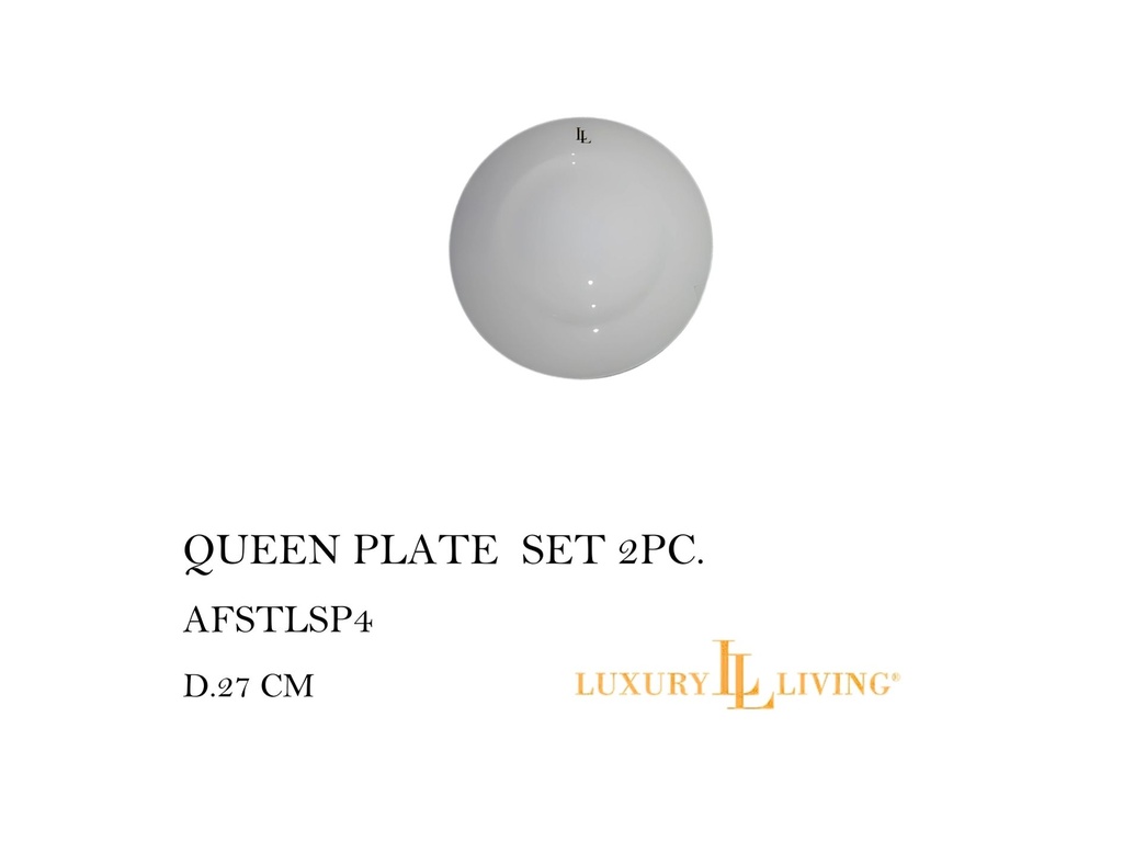 QUEEN PLATE SET 2PC.
