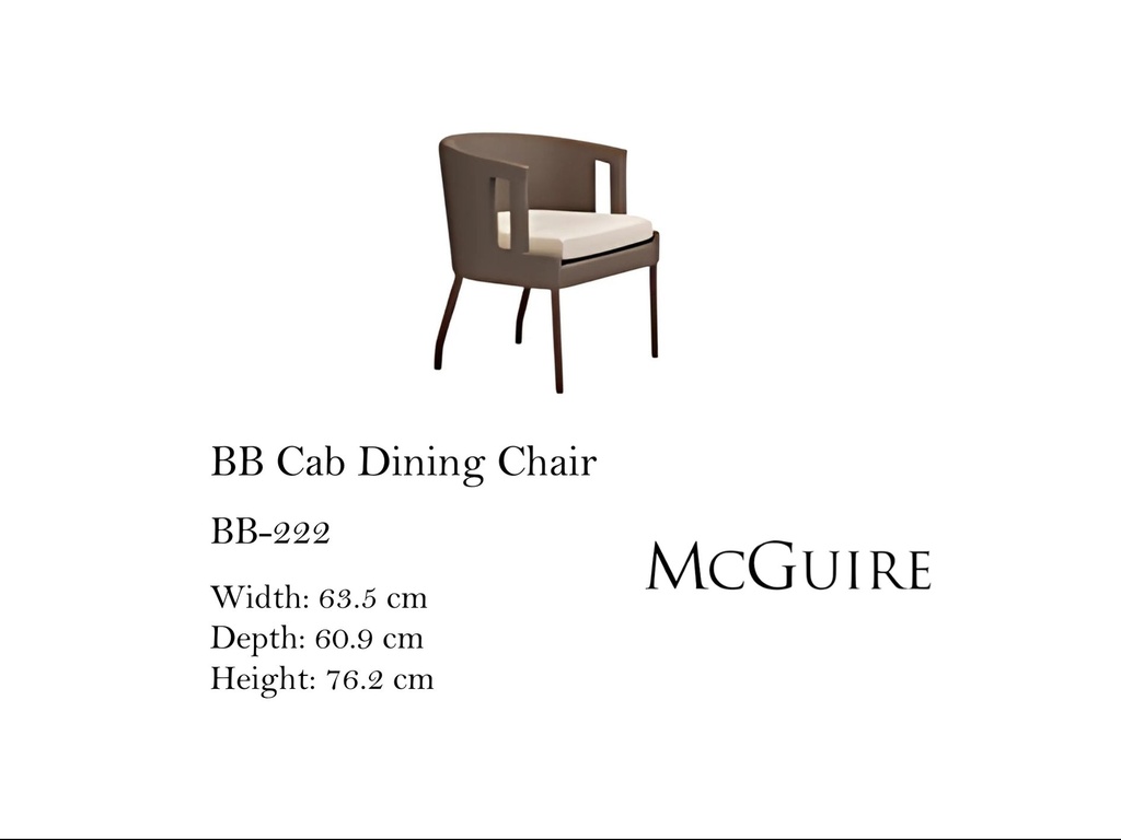 BB CAB DINING CHAIR