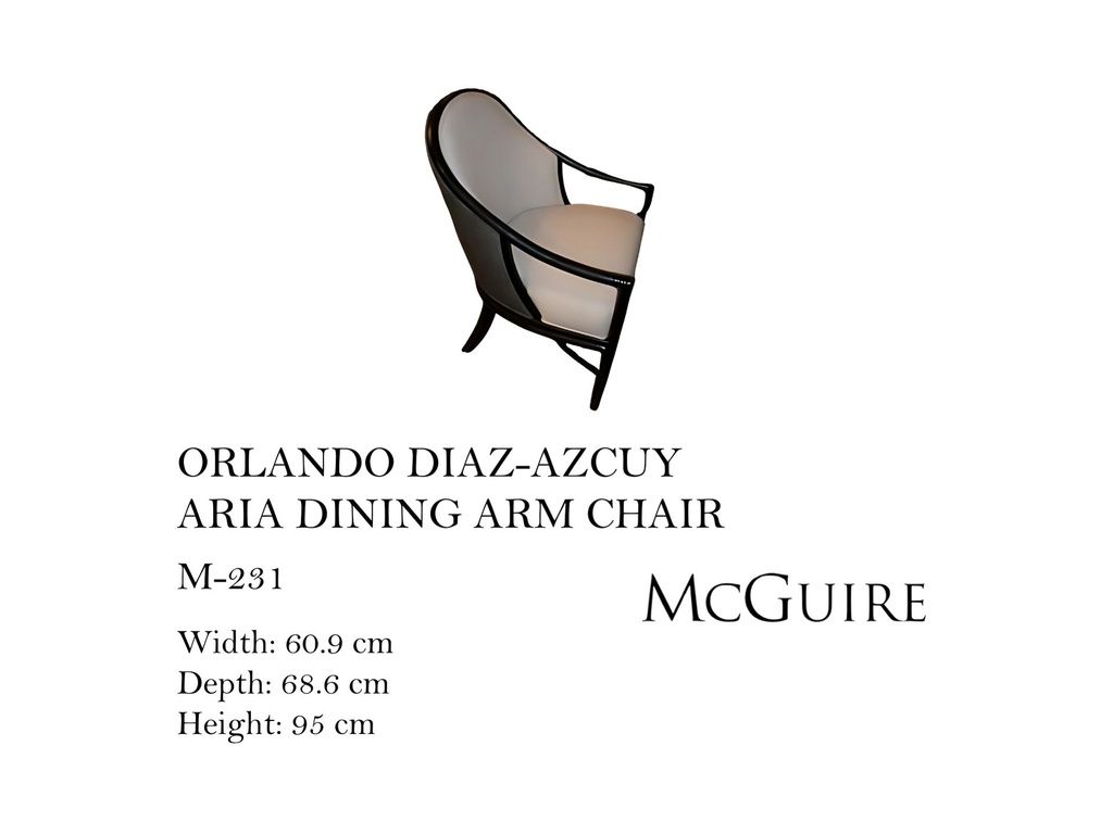 ORLANDO ARIA ARM CHAIR - UPH