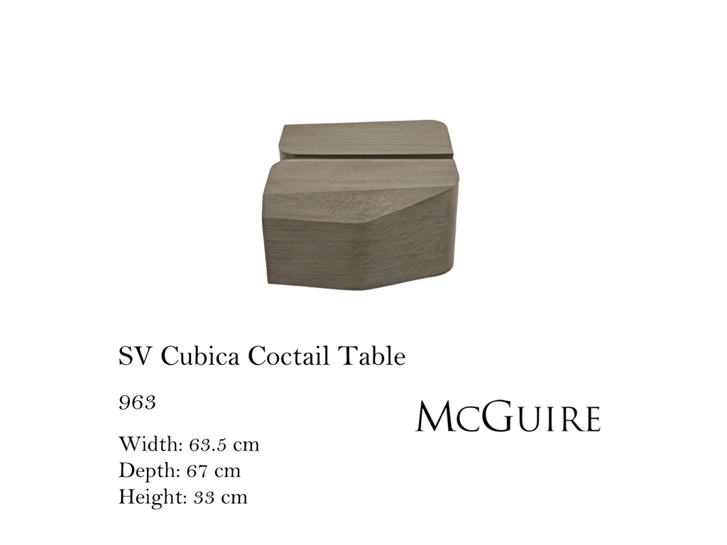 SV CUBICA COCKTAIL TABLE