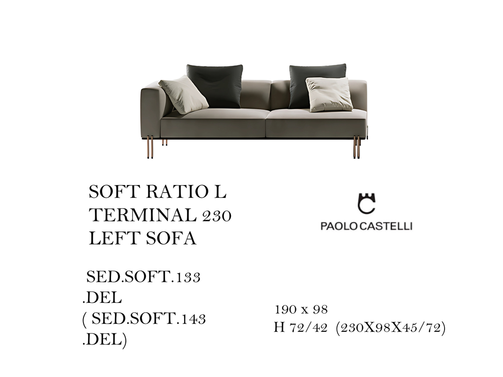SOFT RATIO L TERMINAL 230 LEFT SOFA