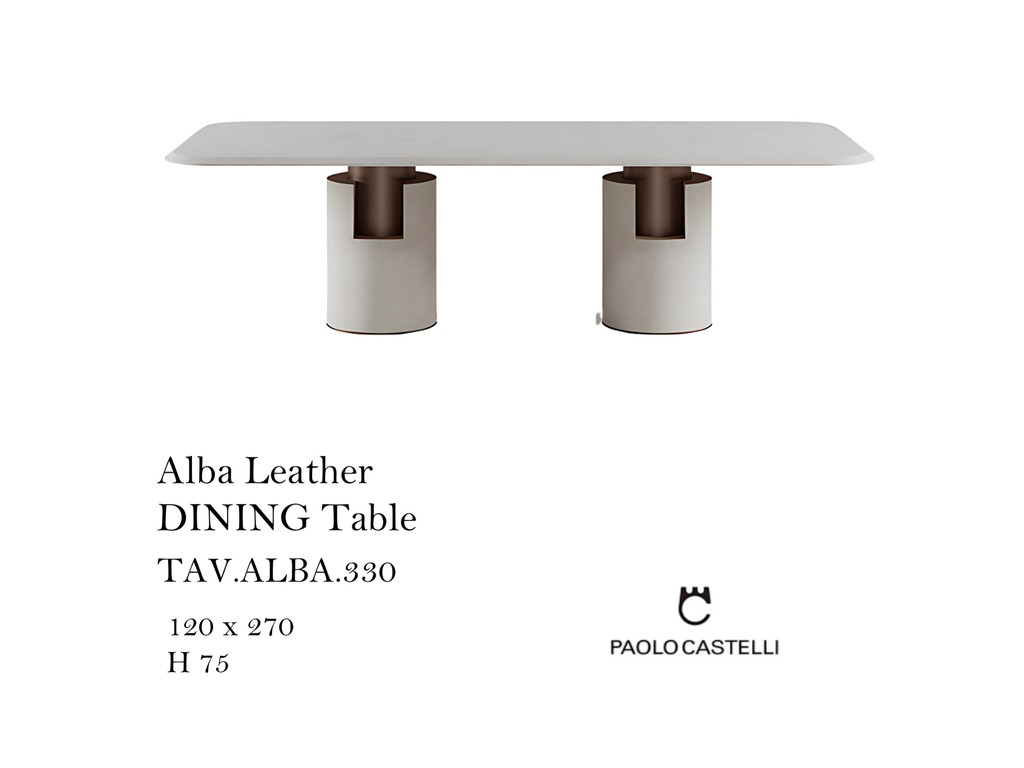 Alba Leather DINING Table
