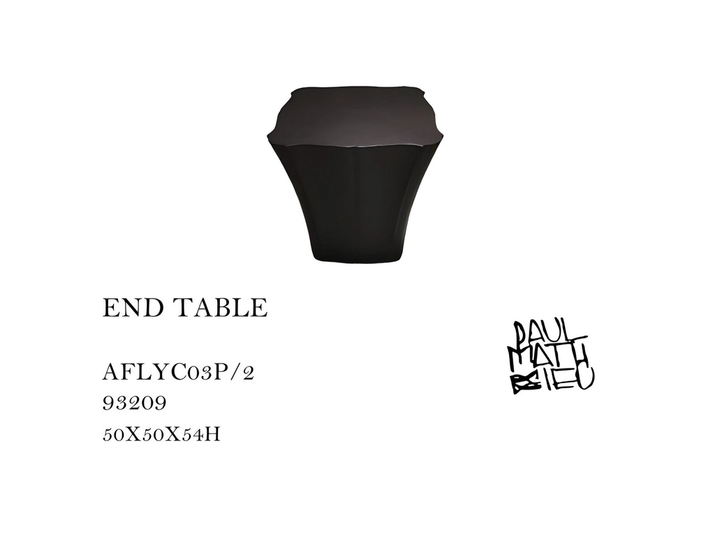 CONTOUR SIDE TABLE COVERED - LEA