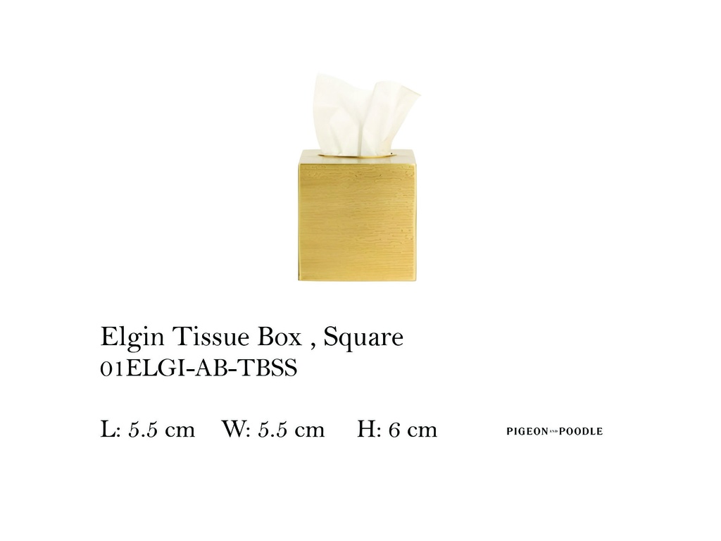 ELGIN TISSUE BOX SQUARE