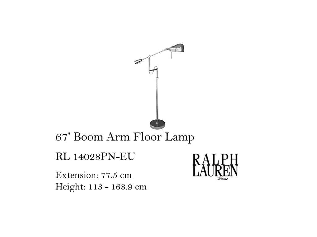 67  BOOM ARM FLOOR LAMP