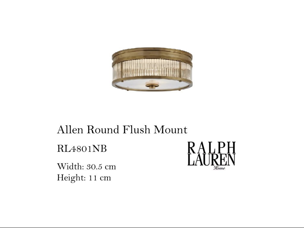 ALLEN ROUND FLUSH MOUNT