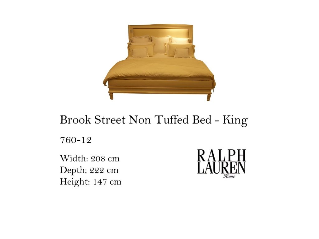 BROOK STREET NON TUFFED BED - KING