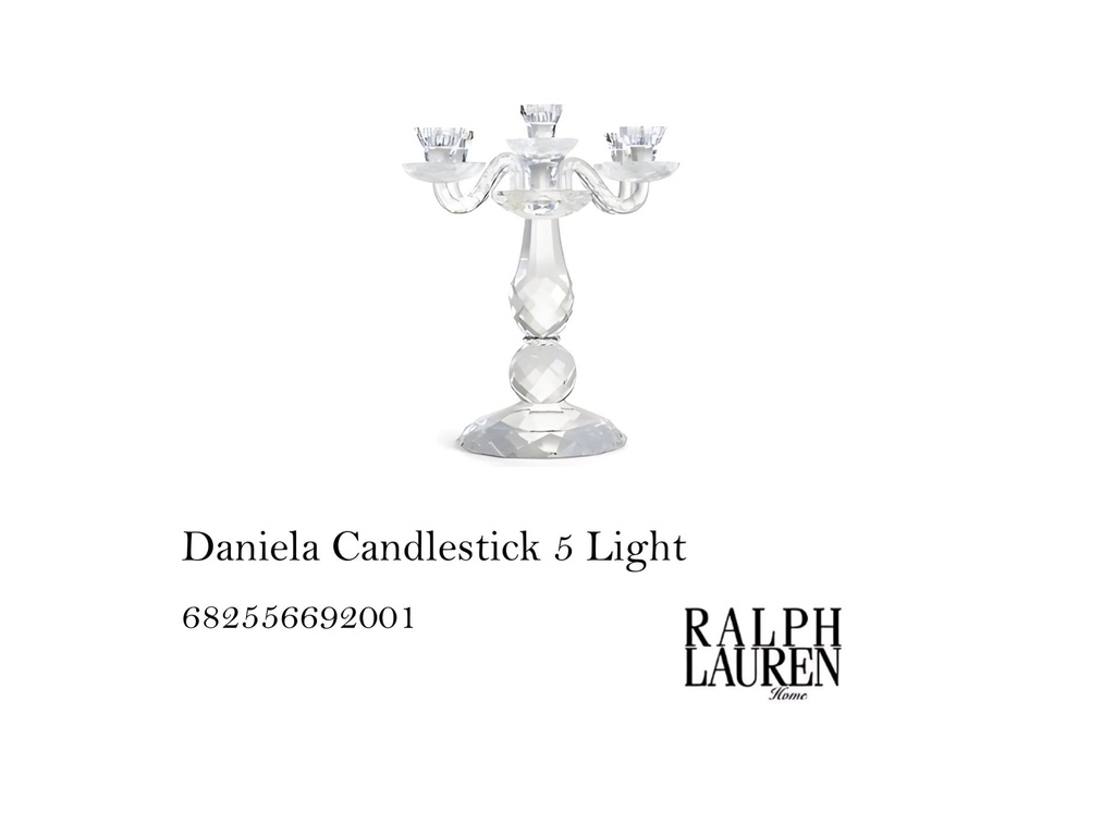 DANIELA CANDLESTICK 5 LIGHT