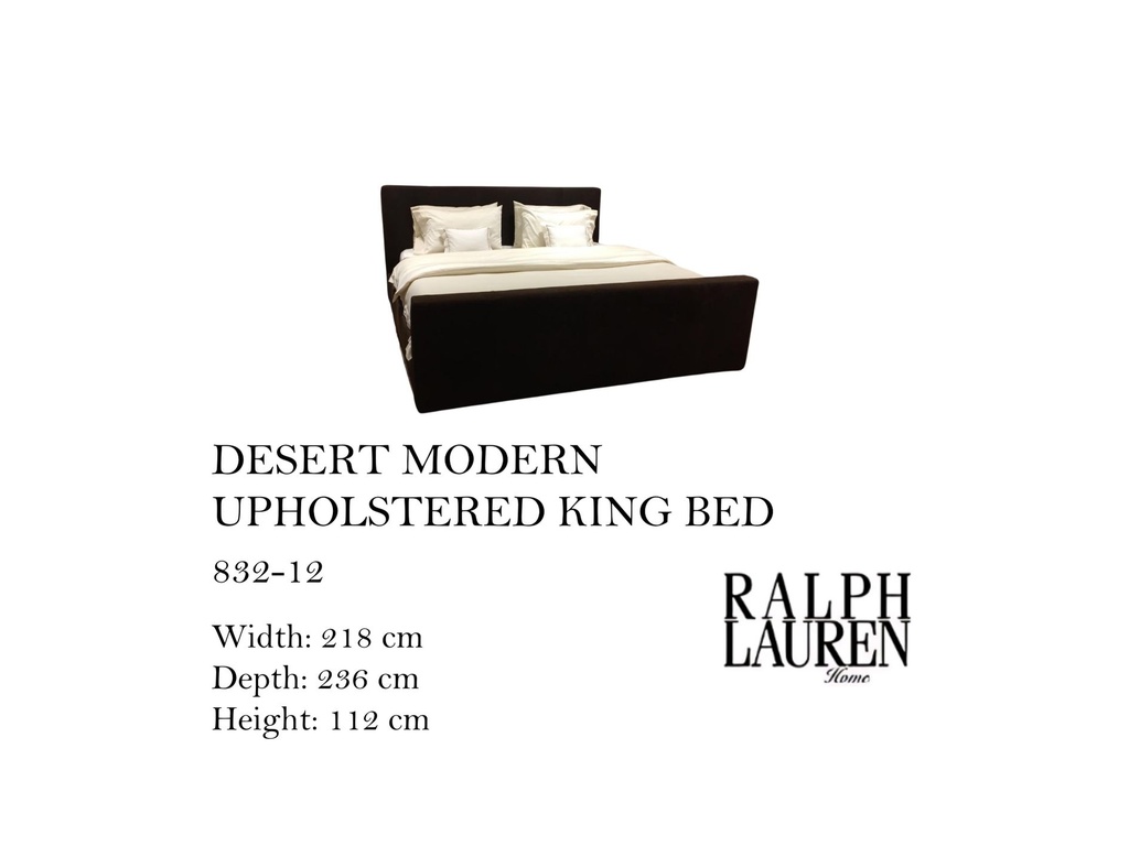 DESERT MODERN UPHOLSTERED KING BED