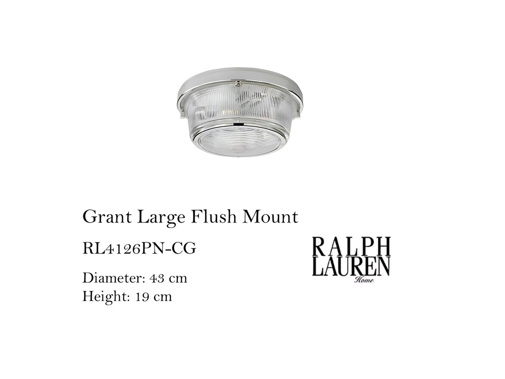 GRANT LARGE FLUSH MOUNT
