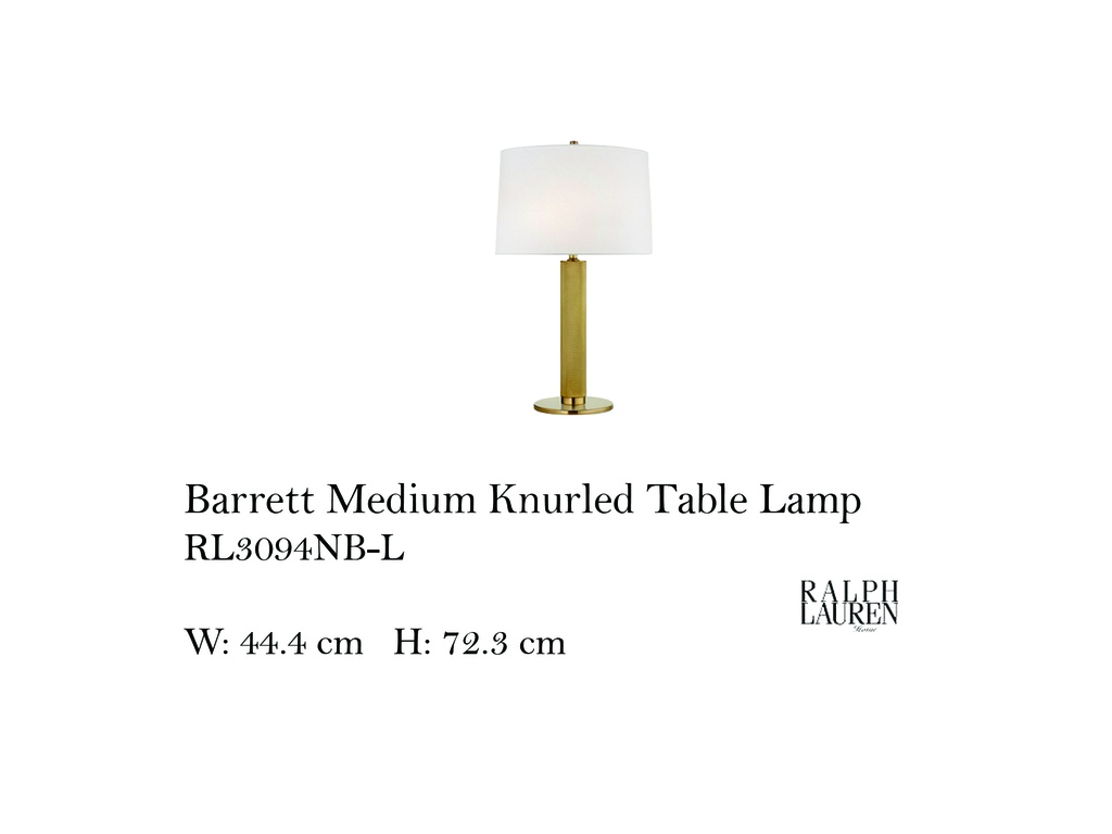 BARRETT MEDIUM KNURLED TABLE LAMP IN NATURAL