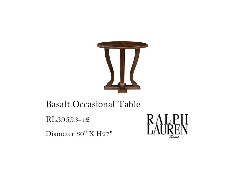 Basalt Occasional Table, Penthouse Mahogany