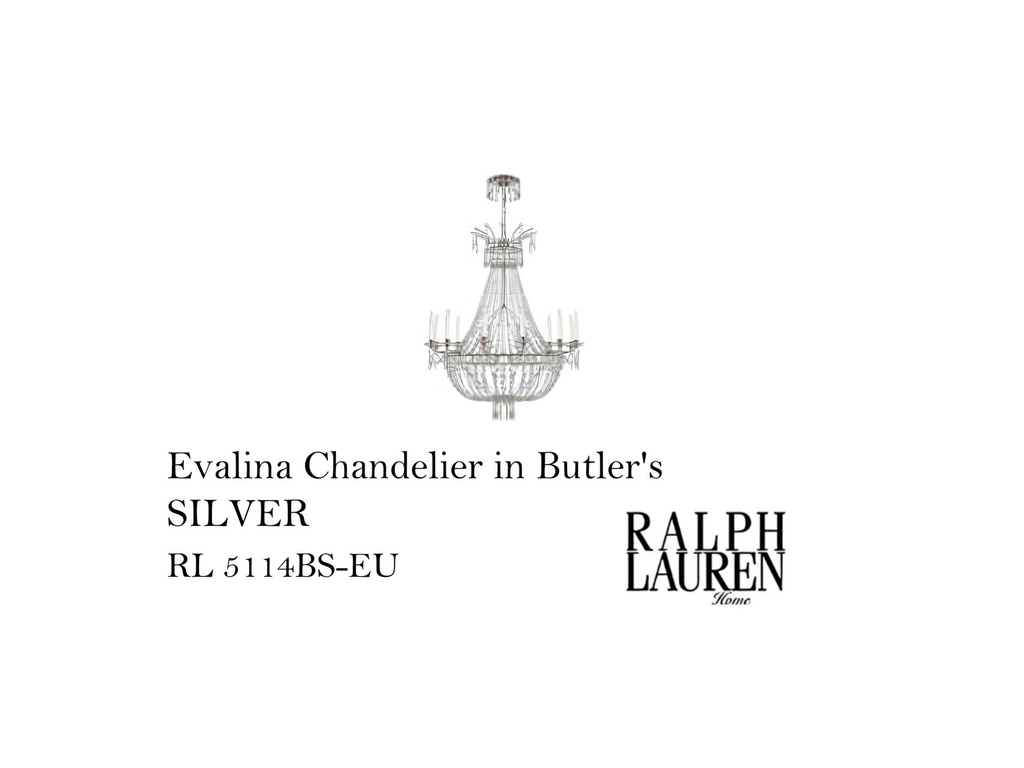 Evalina Chandelier in Butler's SILVER