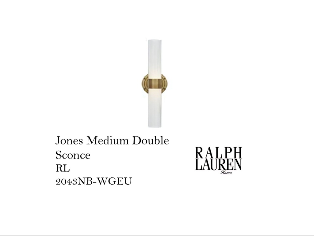 Jones SmJones Medium Double Sconce