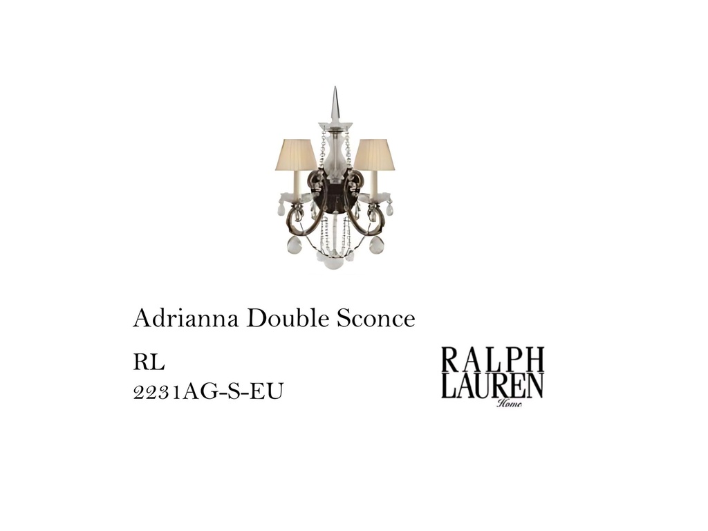 Adrianna Double Sconce