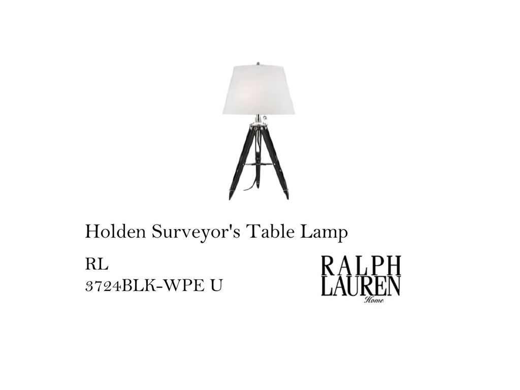 Holden Surveyor's Table Lamp BLK